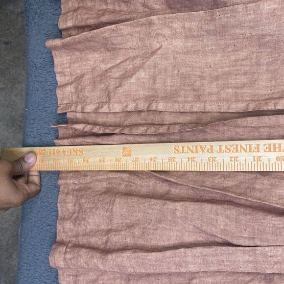 Shack Incorporated Tunic Womens Large Brown Linen Long Sleeve Button Front Boho - Picture 9 of 10